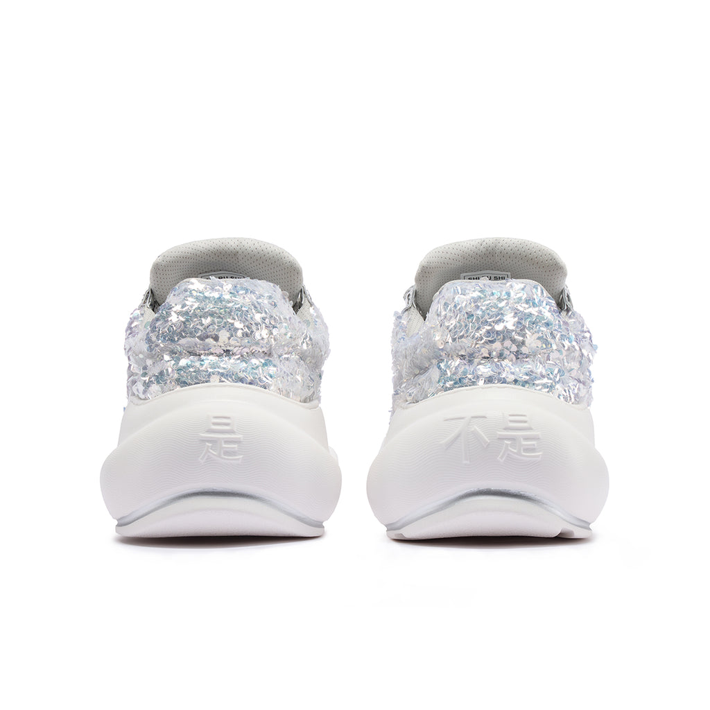 Glitter Silver Chunk